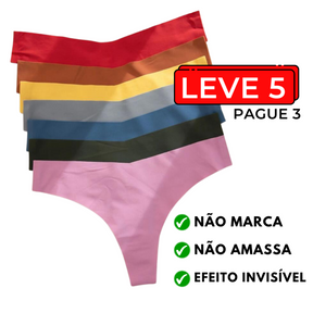 [LEVE 5 PAGUE 3] Calcinha Comfort Sem Costura com Corte a Laser + [FRETE GRÁTIS]