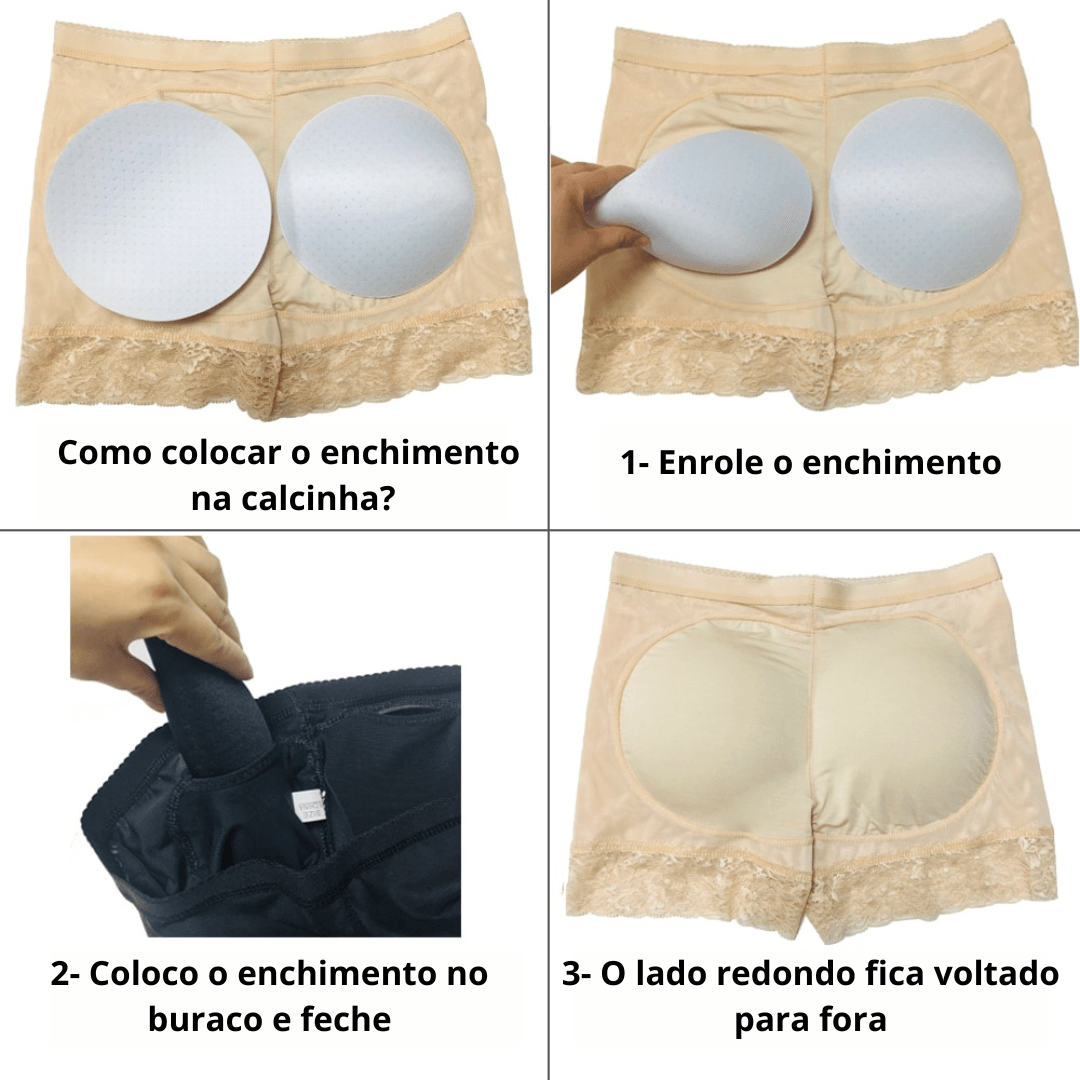 Calcinha Modeladora Empina Bumbum | Efeito Silicone | Margot®